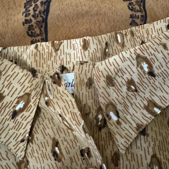 Vintage 90s Button Safari Collared Shirt - Picture 5 of 5